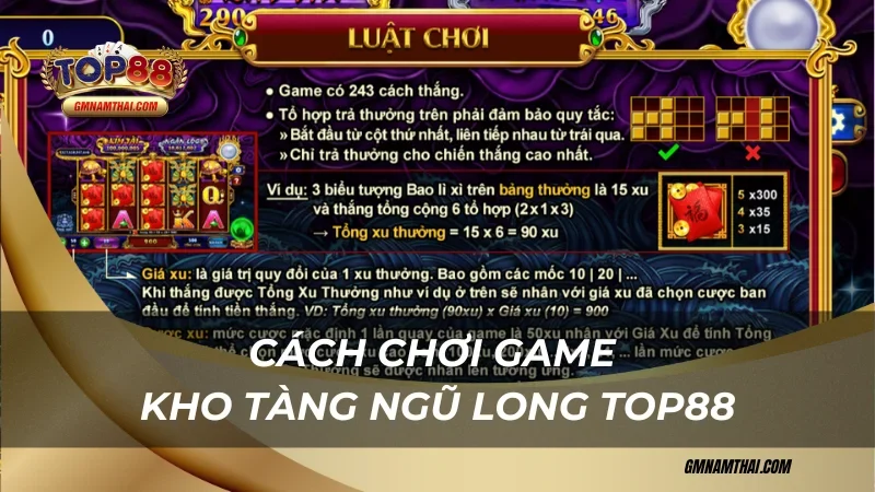 Cách chơi game Kho Tàng Ngũ Long