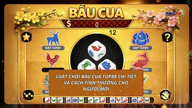 Luật chơi Bầu Cua Top88 chi tiết và cách tính thưởng cho người mới